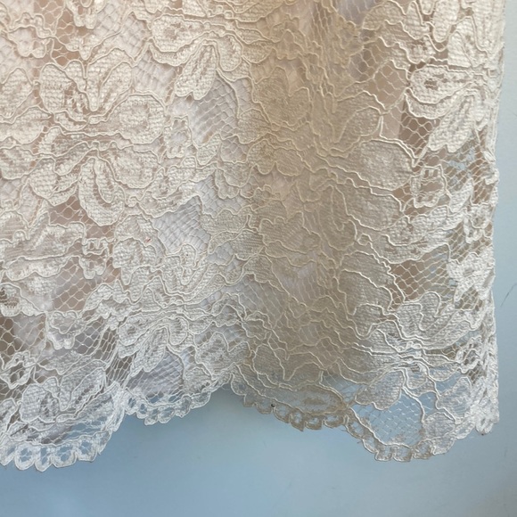 Hope & Harlow| Cream Lace High Neck Dress sz 8 - Picture 6 of 8